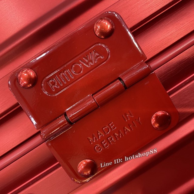 RIMOWA行李箱四輪拉杆箱 日默瓦supreme X rimowa合作款紅色旅行箱 gdx1096